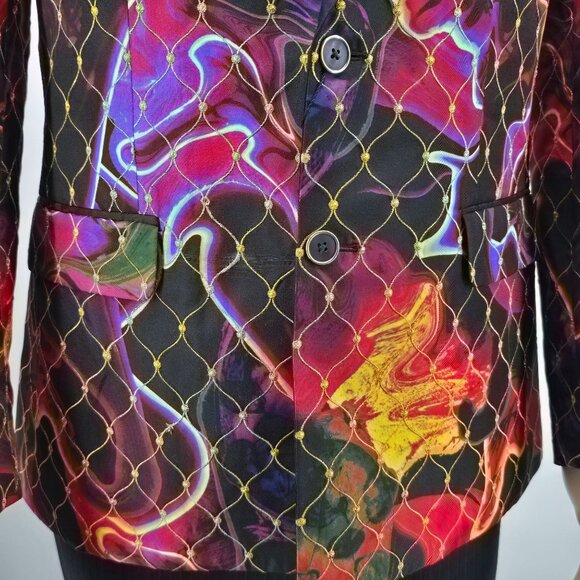 Robert Graham Men's 40 Leave A Comet Embroidered Sportcoat Limited Edition - Picture 10 of 15